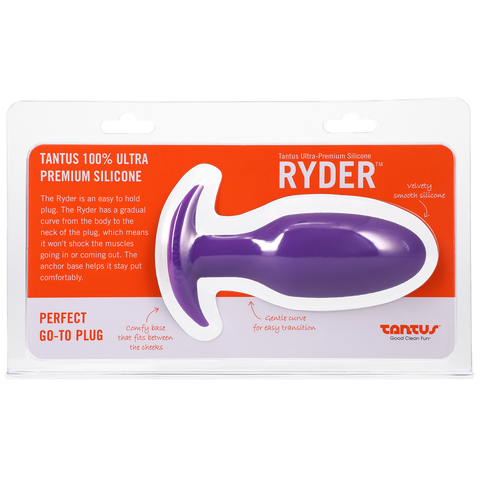 Tantus Silicone Ryder Butt Plug - Lilac