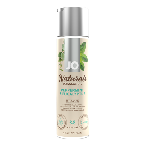 JO Naturals - Peppermint & Eucalyptus - Massage 4 floz / 120 mL