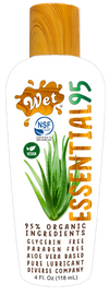 Wet® Essential95™ Certified 95% Organic Aloe Based Lubricant 4 Fl. Oz./120mL