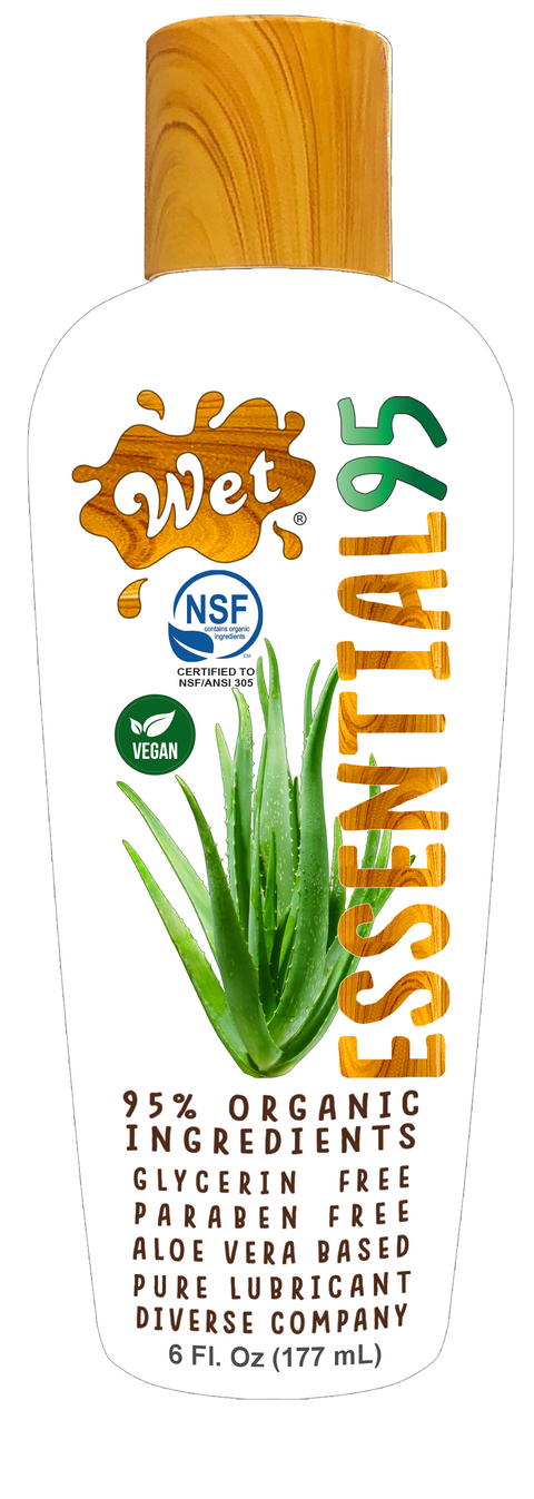 Wet® Essential95™ Certified 95% Organic Aloe Based Lubricant 6 Fl. Oz./177mL