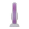 Evolved Novelties Luminous Butt Plug Glow in the Dark Purple Medium