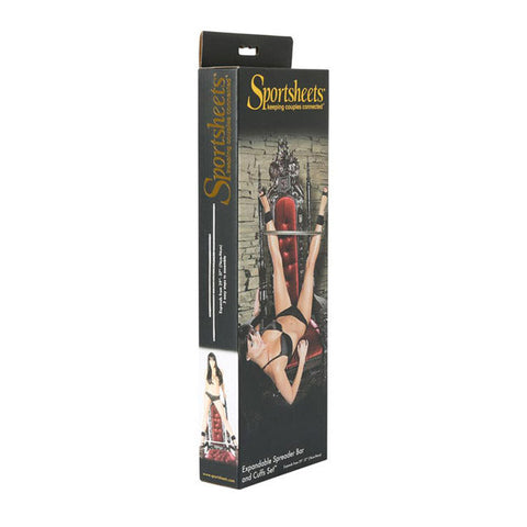 Sportsheets Expandable Spreader Bar &amp; Cuff Set